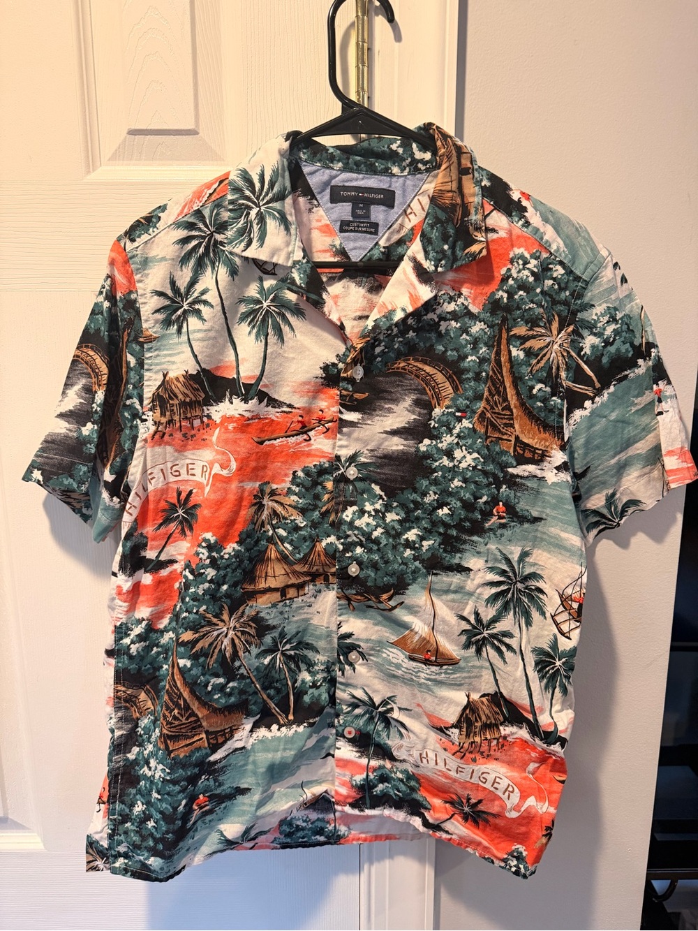 Tommy Hilfiger Hawaiian Shirt - Men’s Medium
